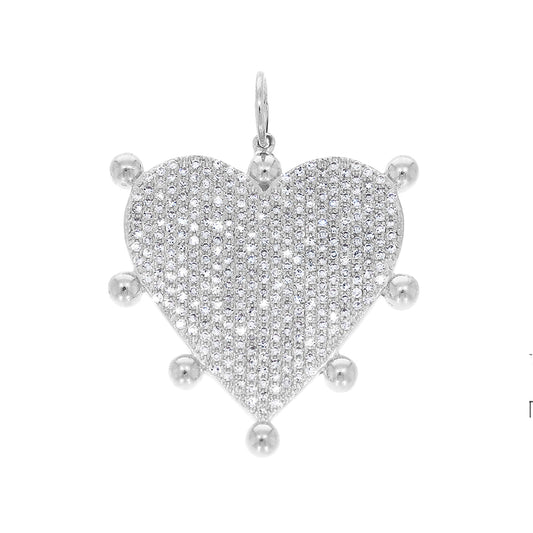 Diamond Studded Heart Pendant