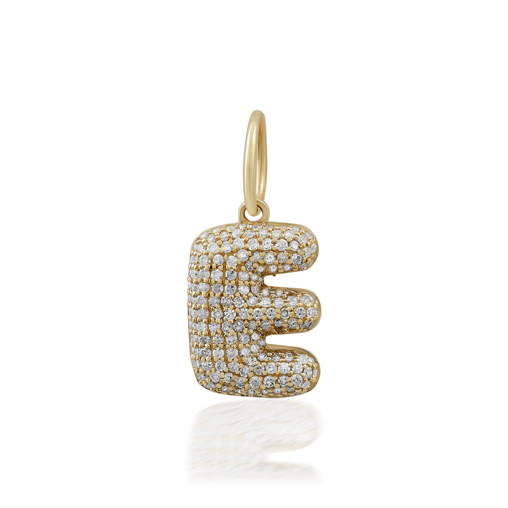 Diamond Bubble Letter Charm