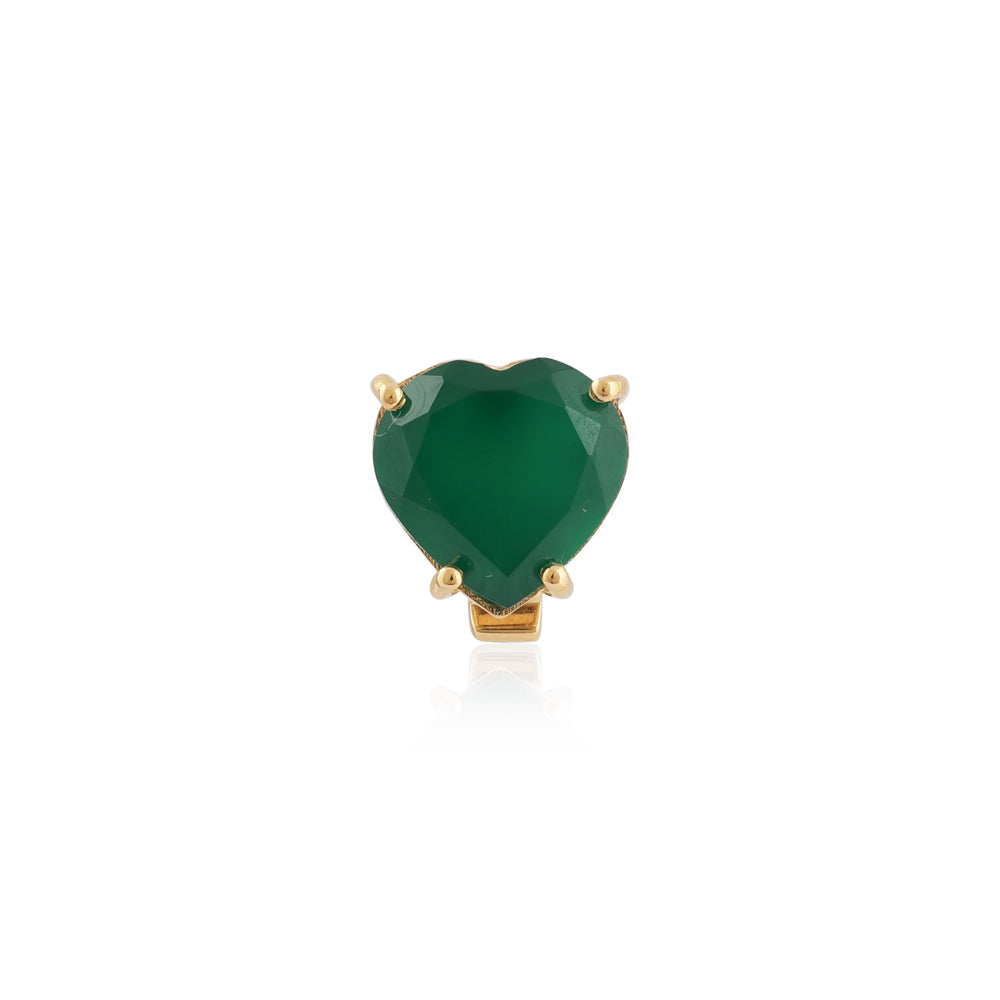 Onyx Heart Slide Pendant