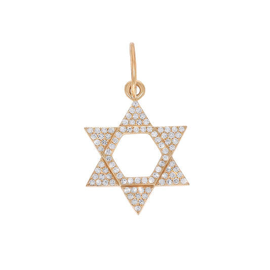Star of David Diamond Pendant