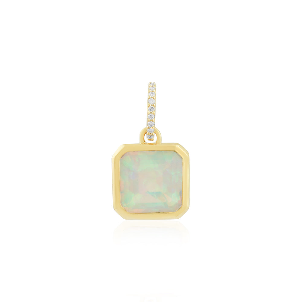 Opal & Diamond Pendant
