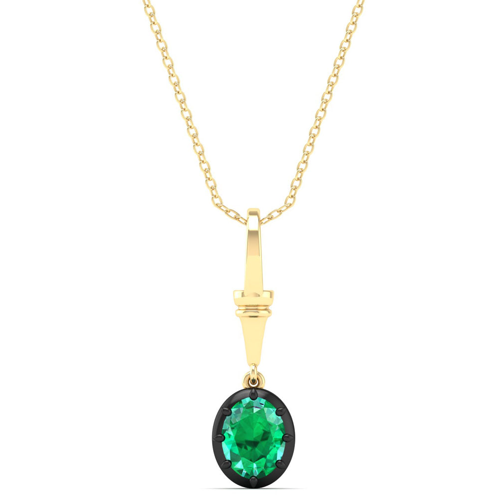 Georgian Emerald Pendant