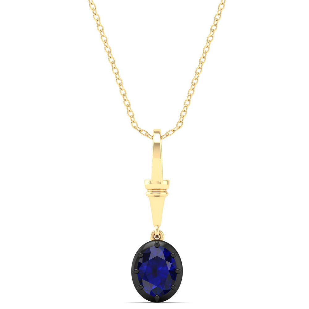 Georgian Sapphire Pendant