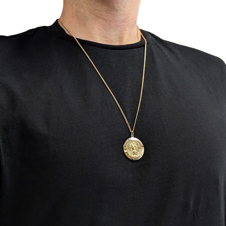 St. Christopher Necklace - Gold - Wolfefather