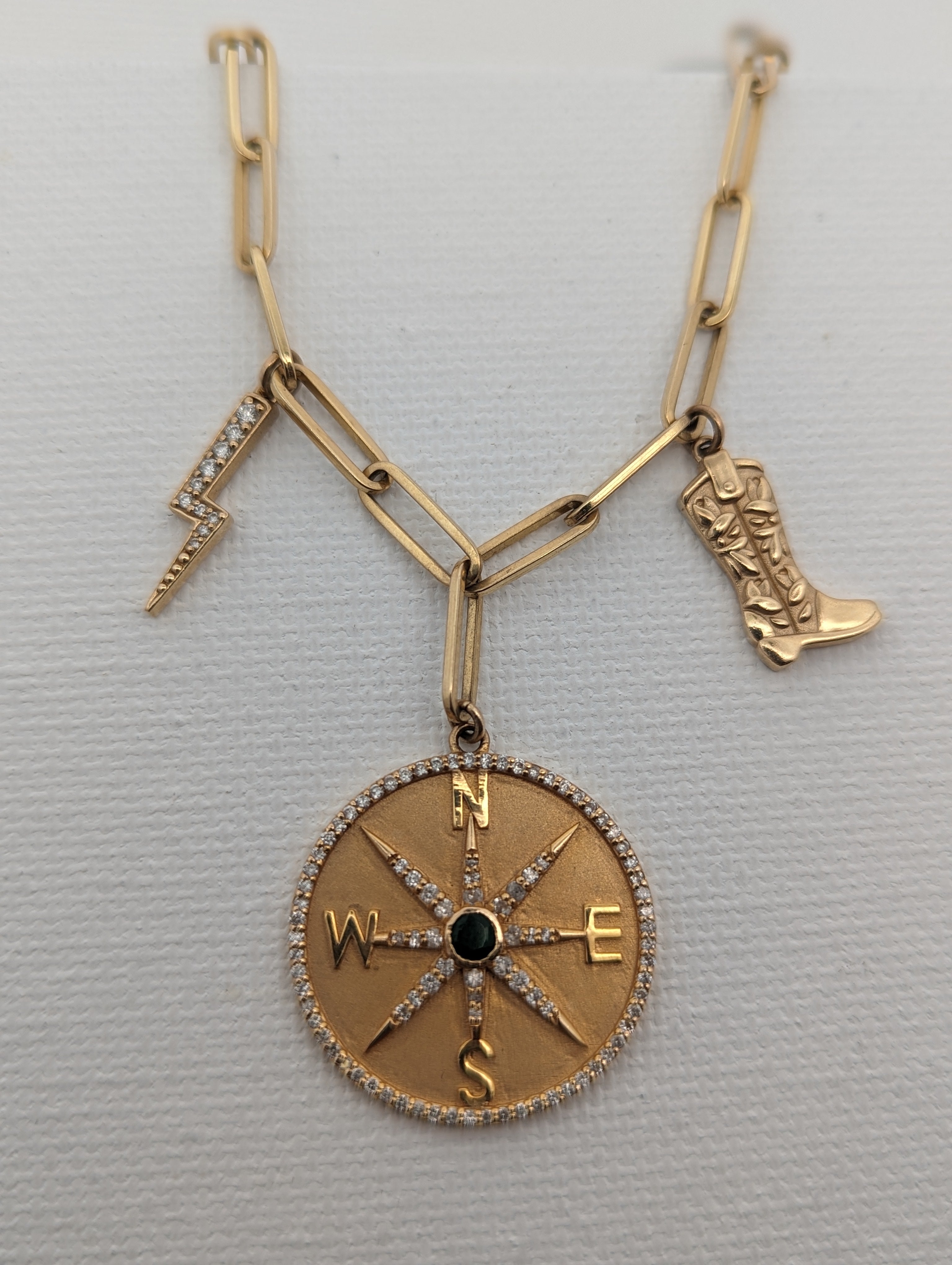 Flat Draw Charm Necklace