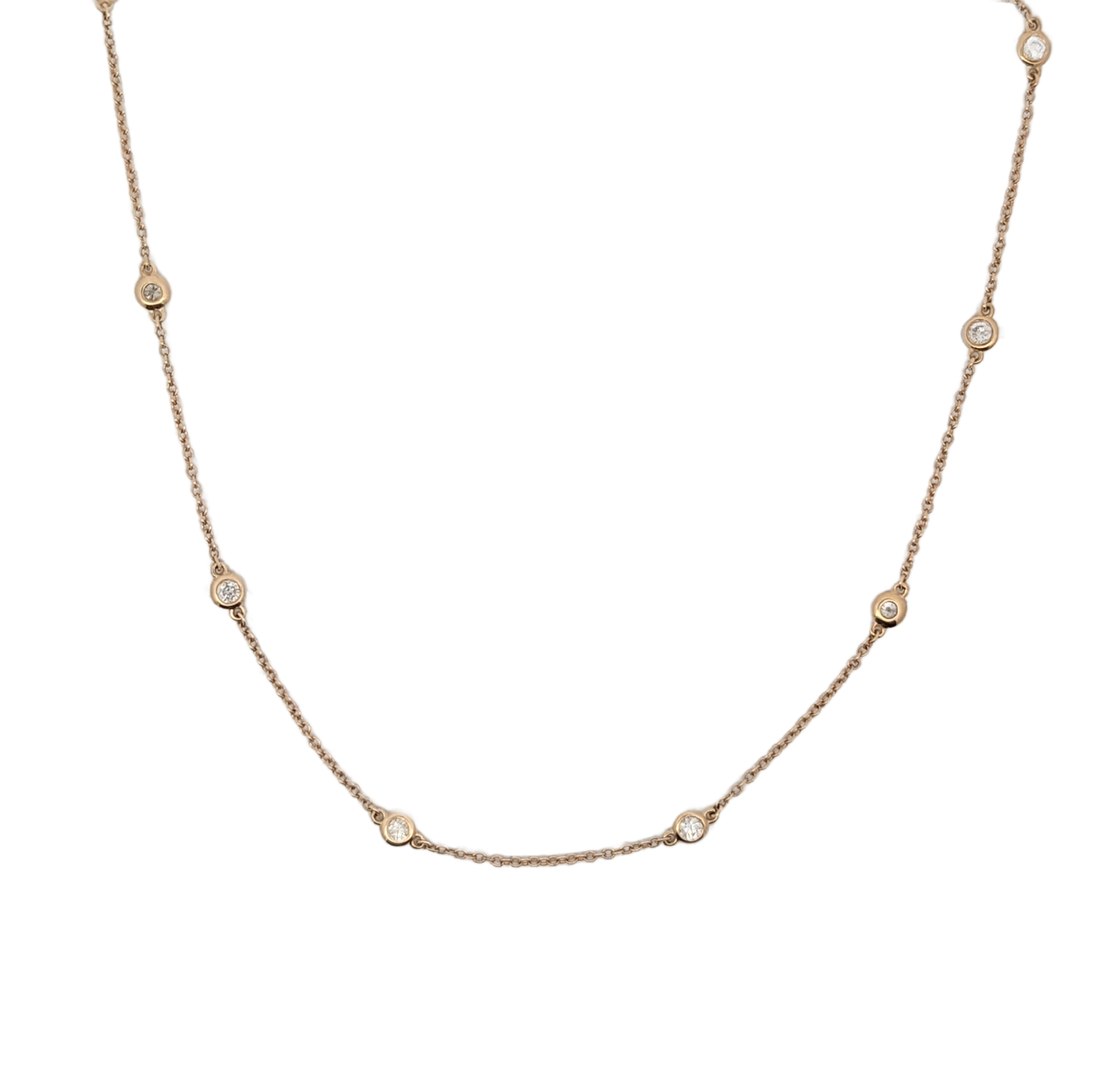 Diamond Bezel Necklace