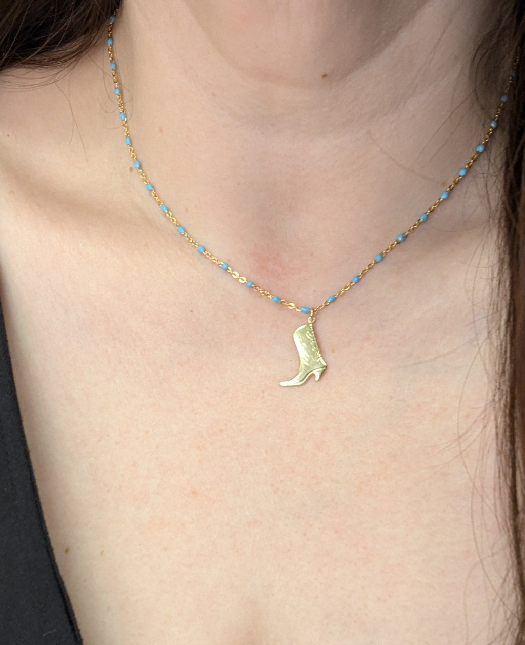 Cowgirl Boot Necklace