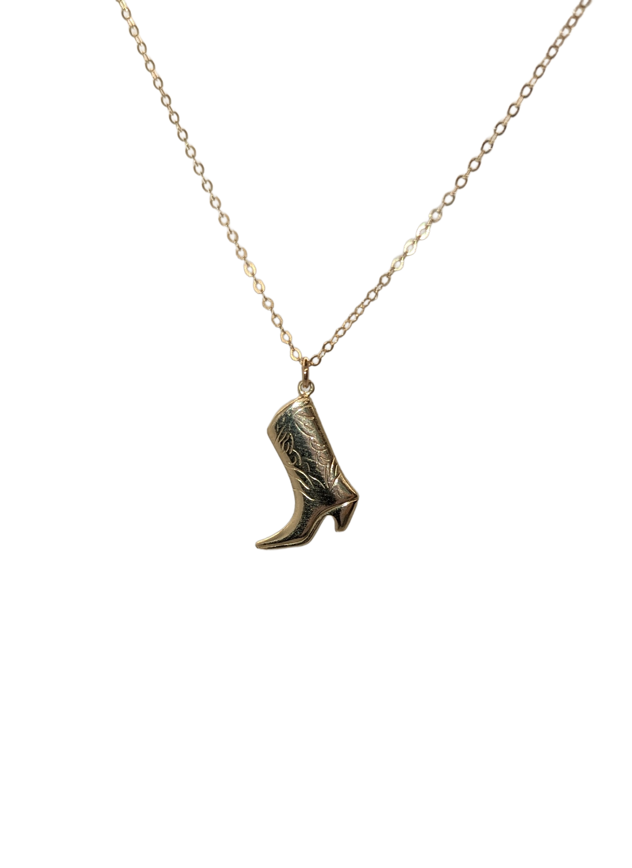 Cowgirl Boot Necklace