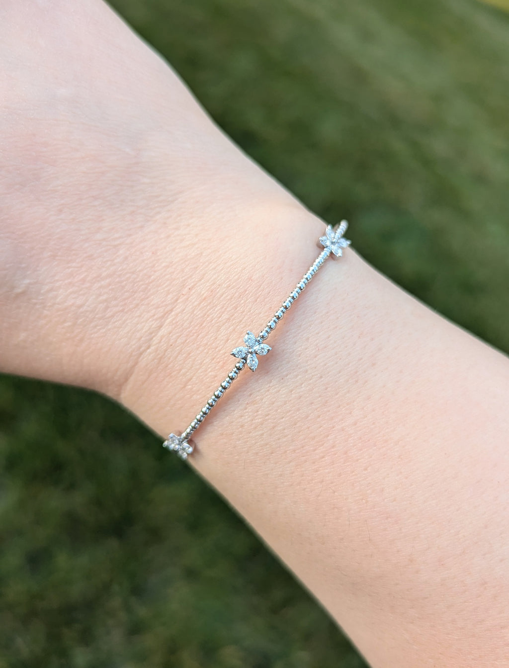 Diamond Butterfly Flex Bangle