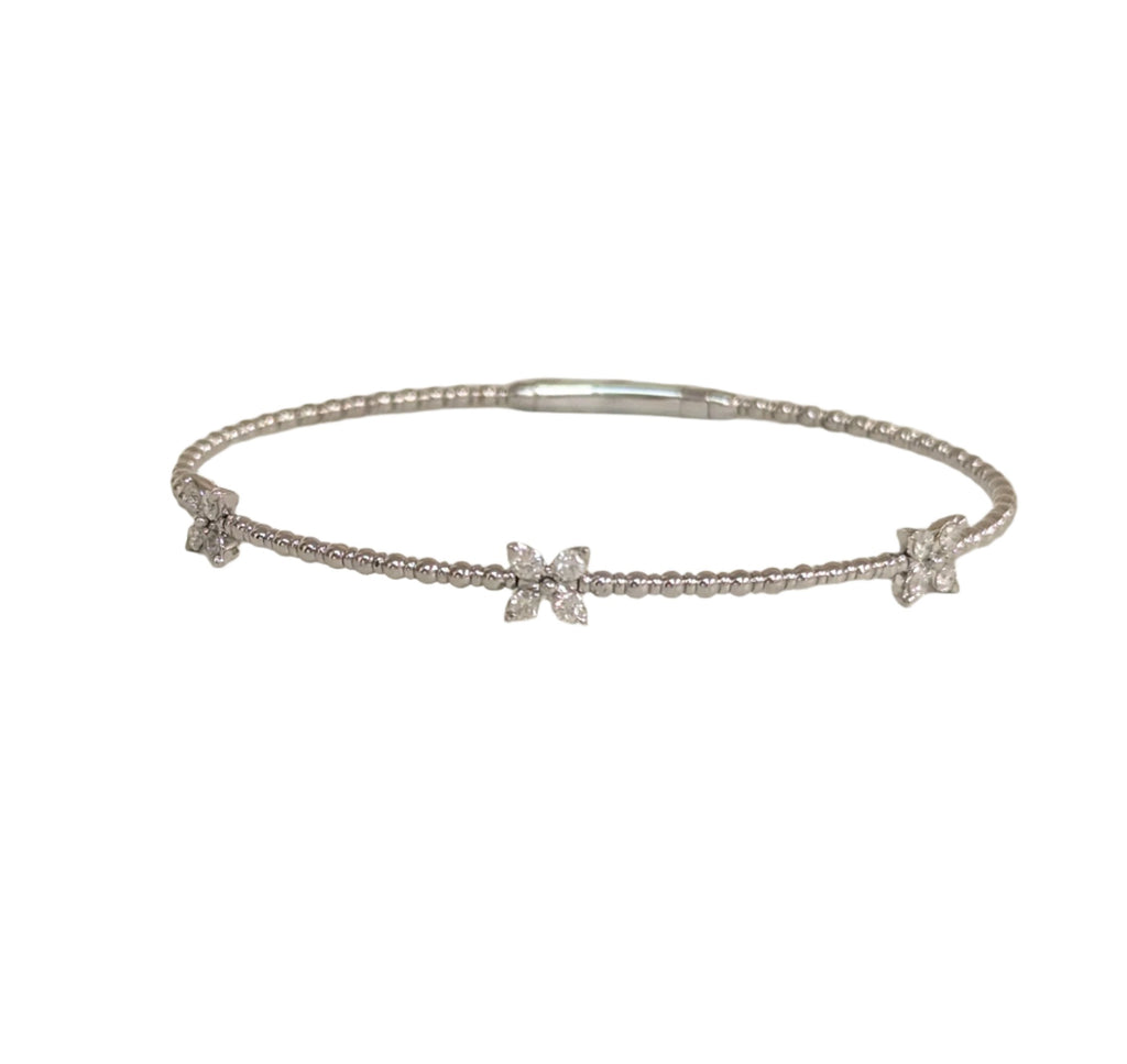 Diamond Butterfly Flex Bangle