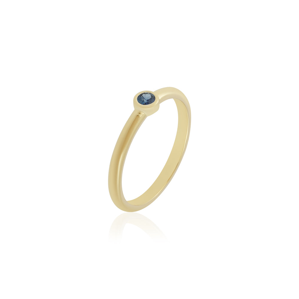 14k Sapphire Stacking Ring