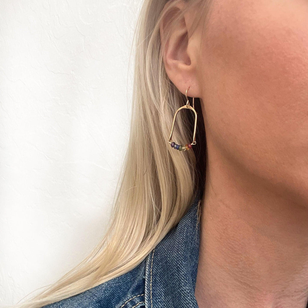 Rainbow Gem Earrings - Nashelle