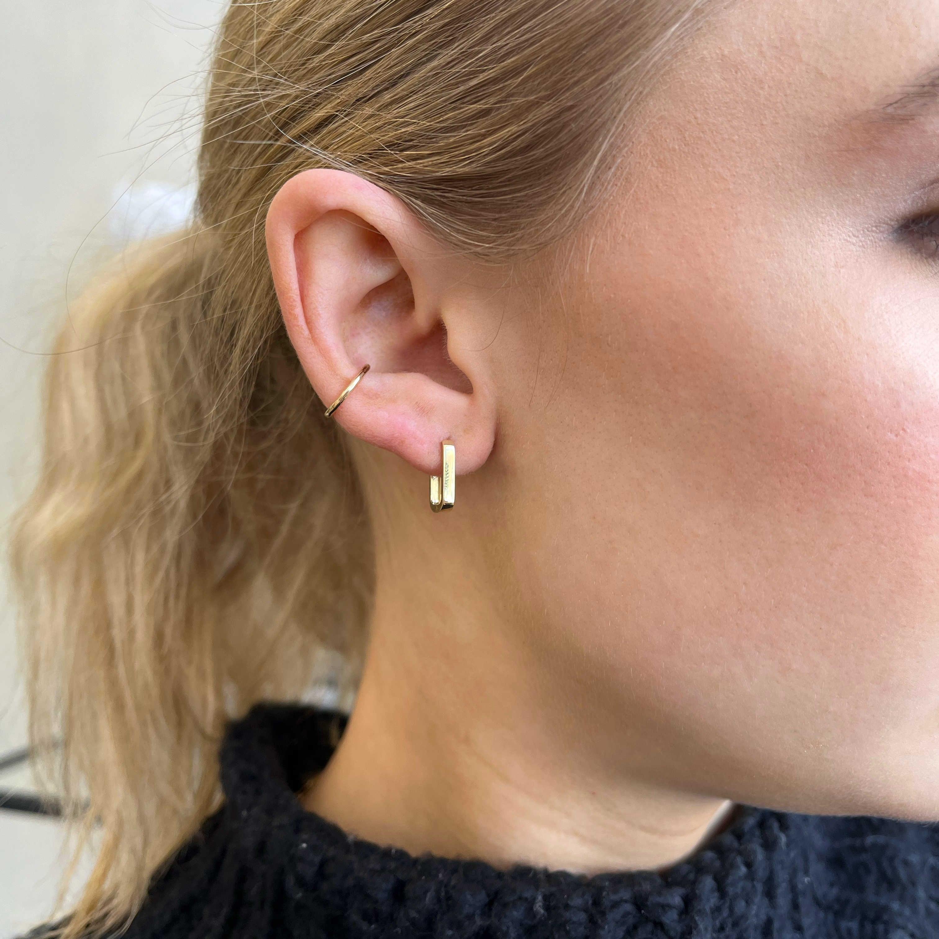 Rectangle Hoop Earring - Nashelle