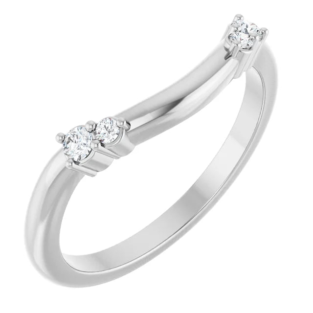 Double Diamond Contour Band