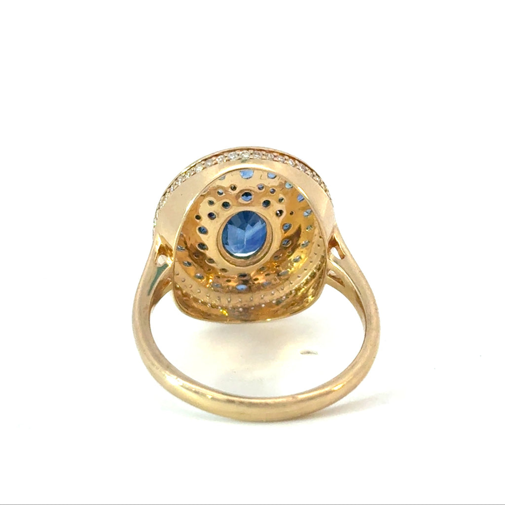 Sapphire & Diamond Ring