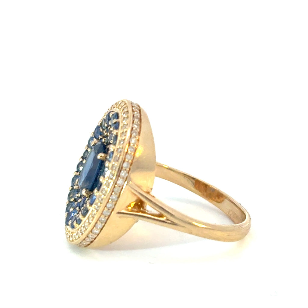 Sapphire & Diamond Ring