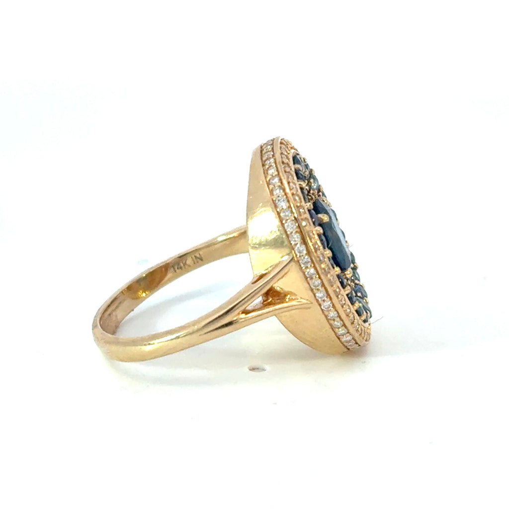 Sapphire & Diamond Ring