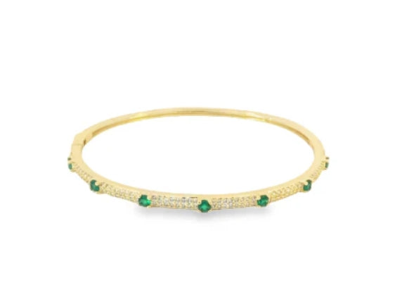 Pave CZ Anniversary Bangle