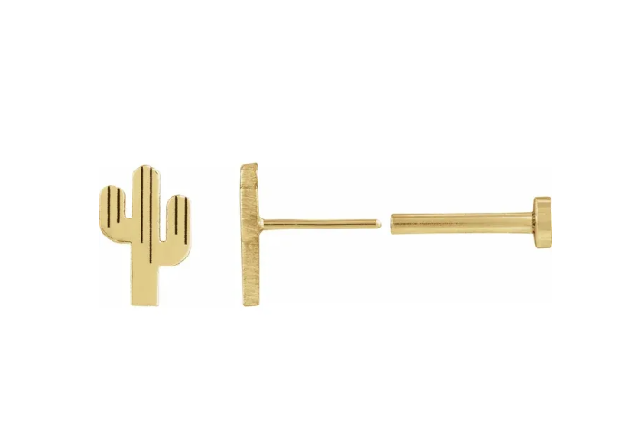 Cactus Flat Back Studs