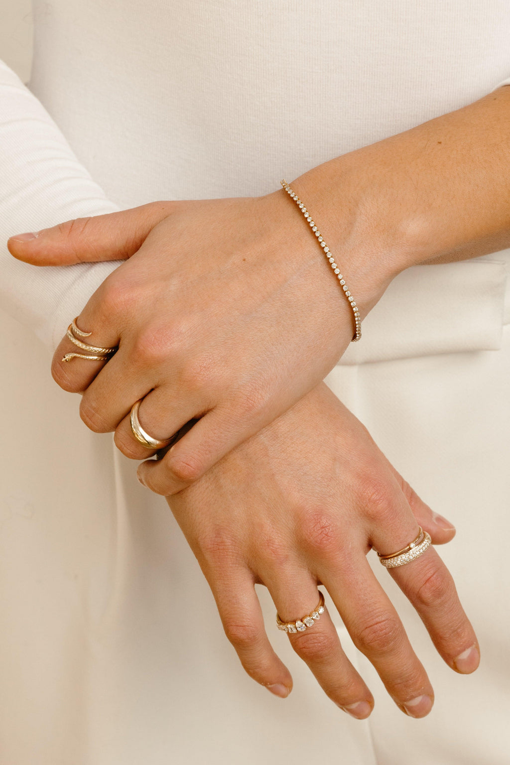 Diamond Bezel Tennis Bracelet - Nashelle