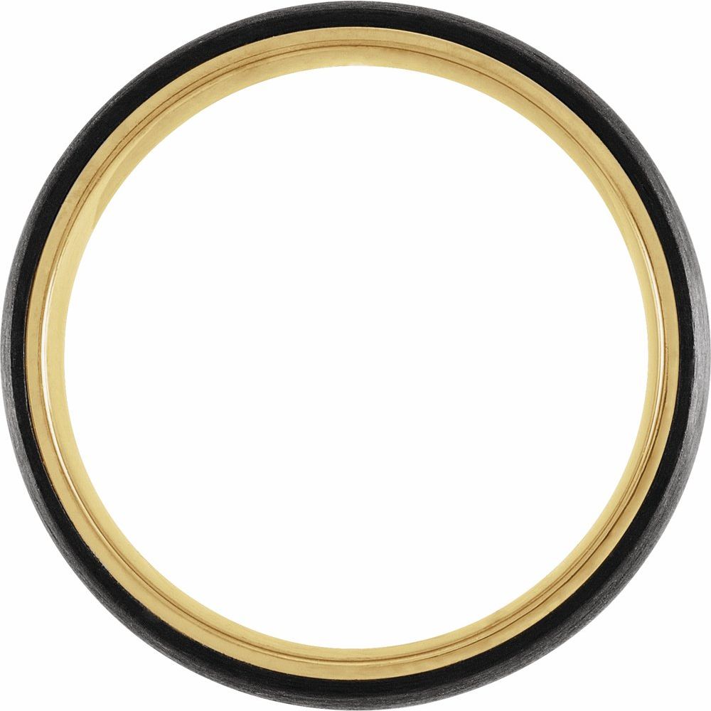Half Round Black Band