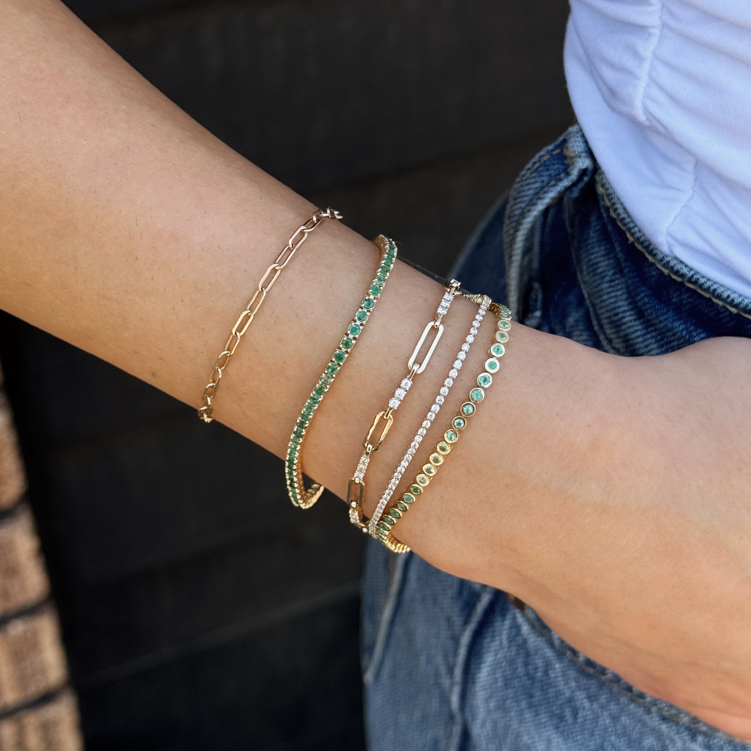 Emerald Tennis Bracelet