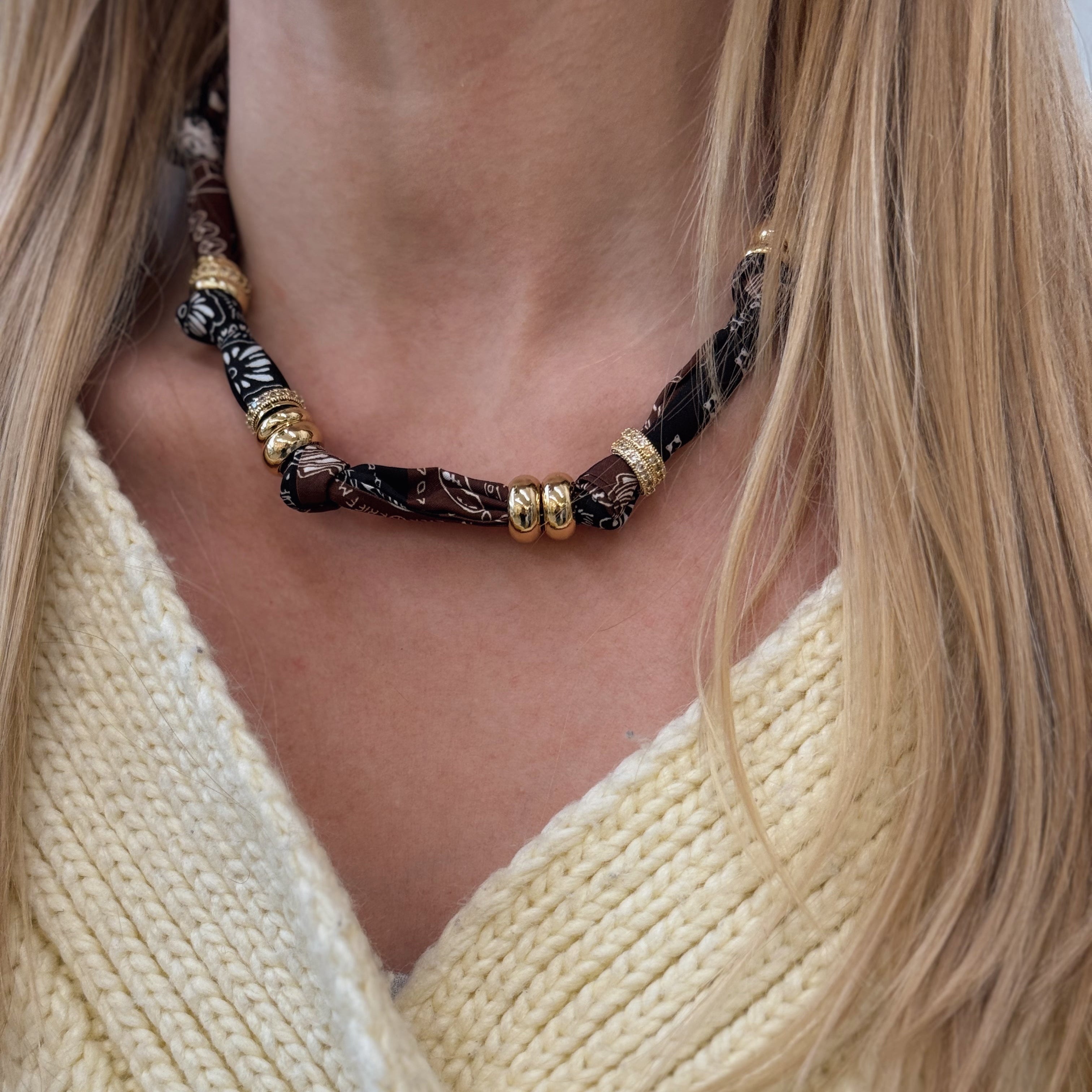 Bandana Tube Necklace