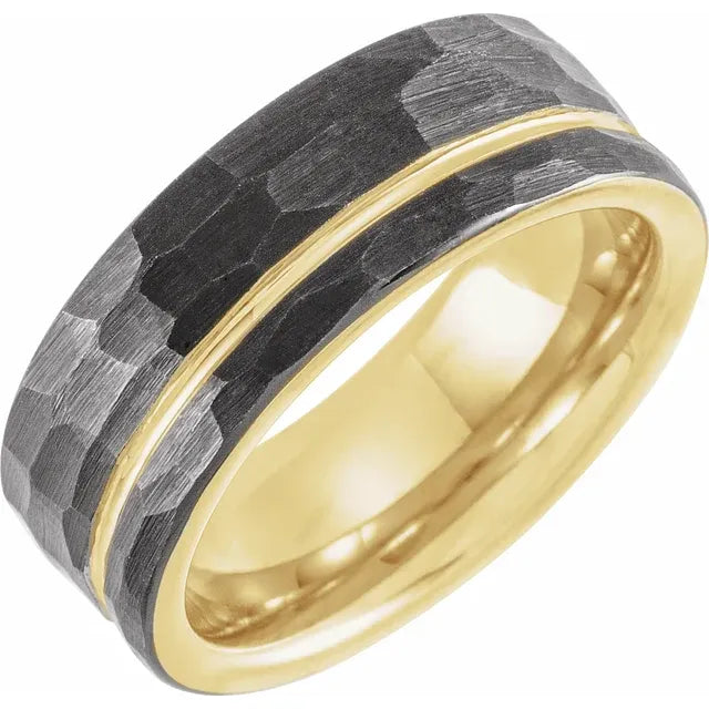 Tungsten 18k Offset Band