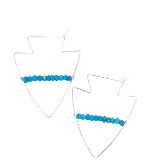 Beaded Arrowhead Earrings