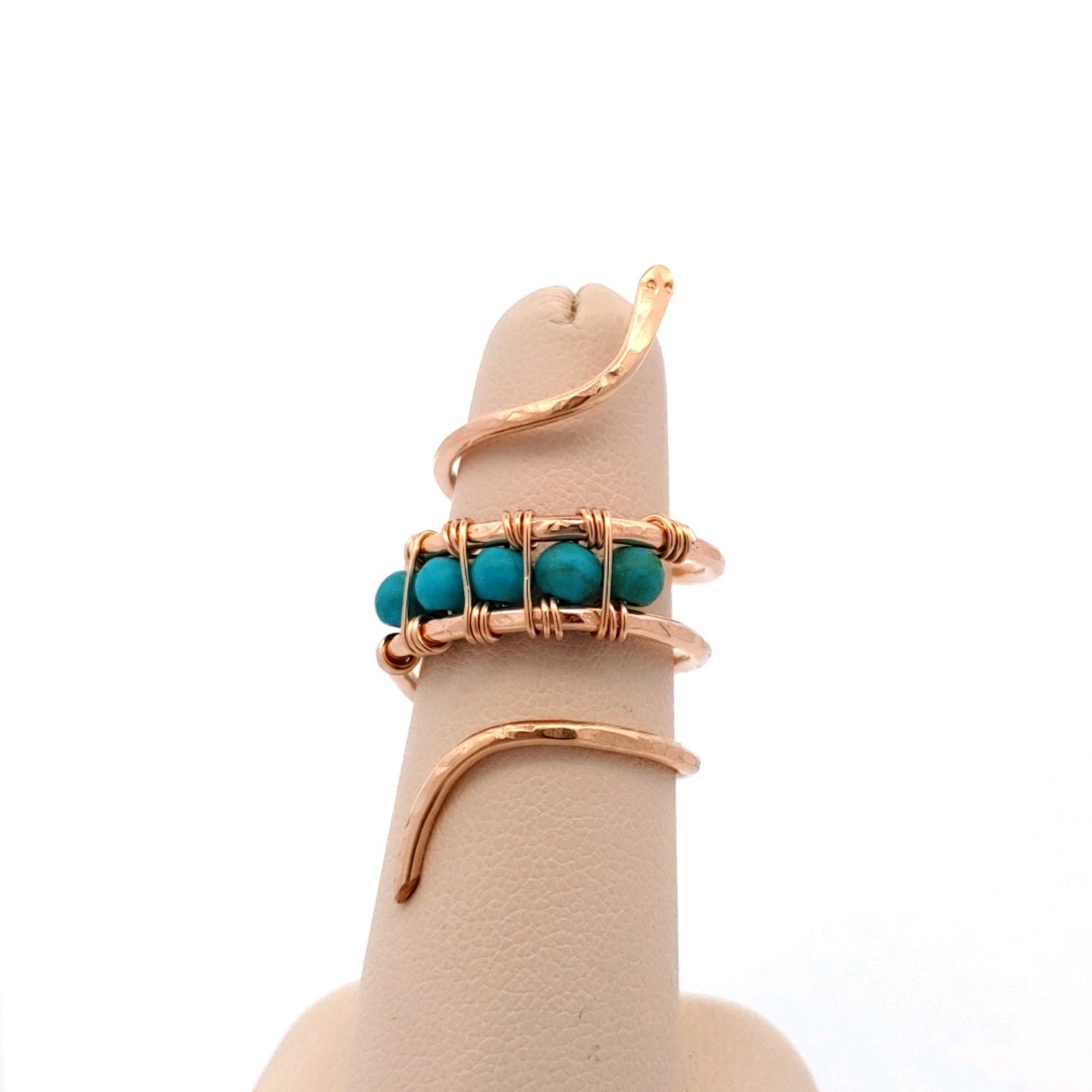 Beaded Snake Ring
