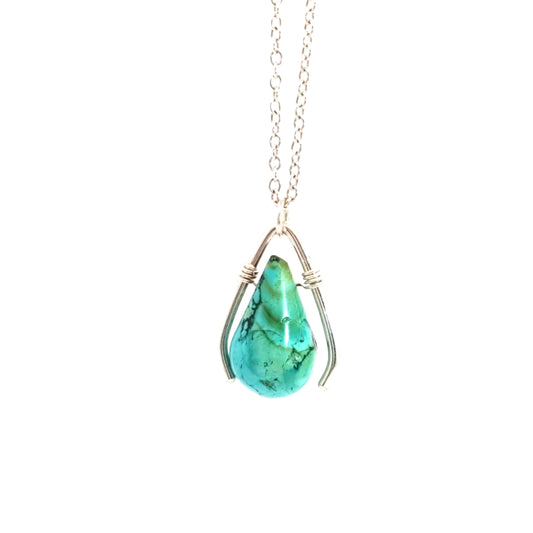 Wishbone Turquoise Necklace