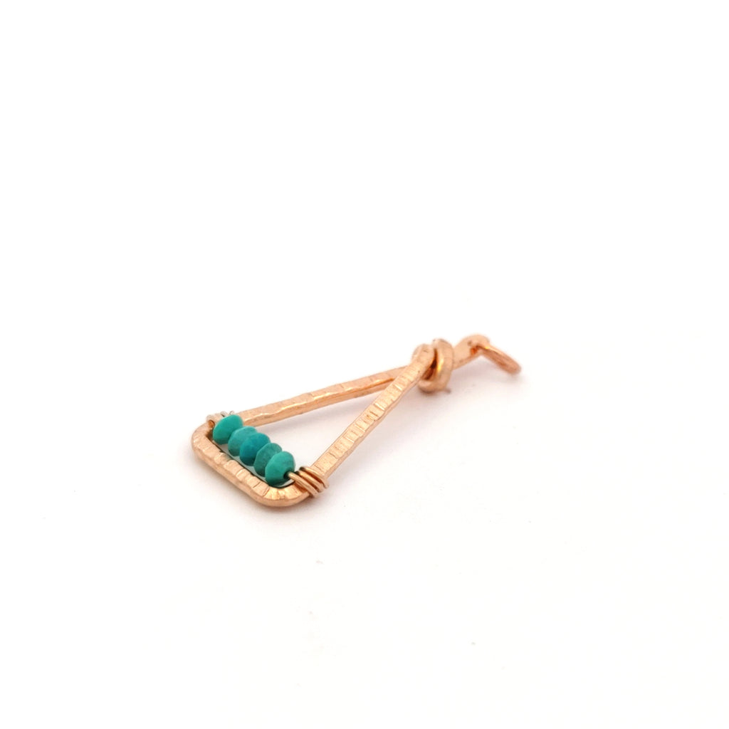 Triangle Turquoise Pendant