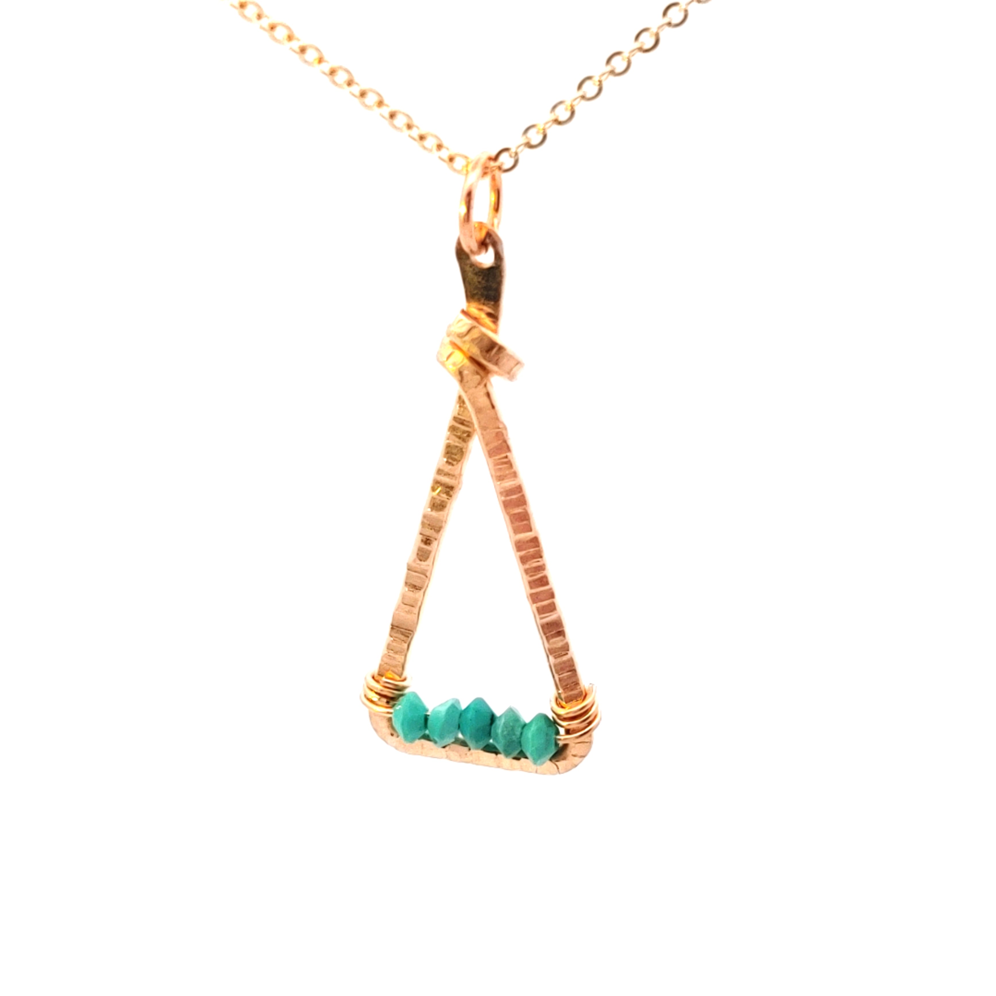 Triangle Turquoise Pendant