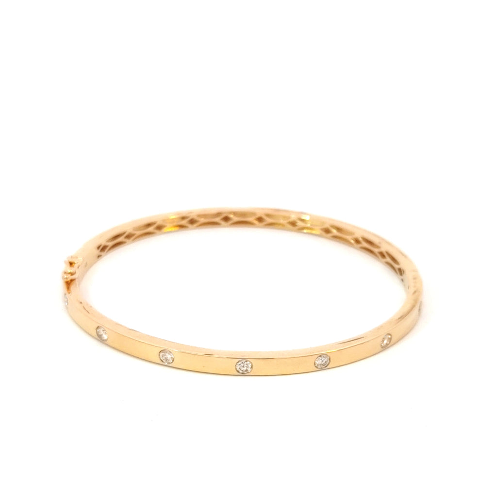 Petite Diamond Inlay Bangle