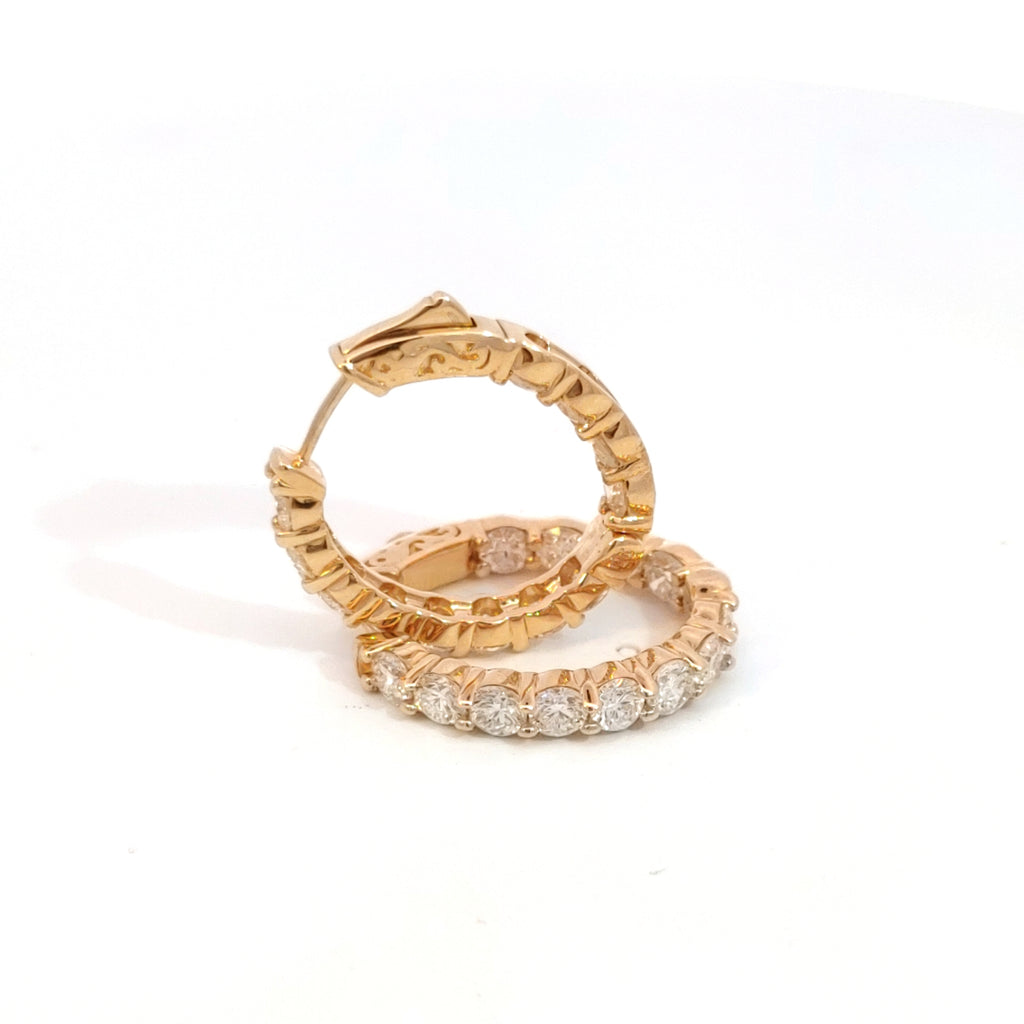 4.25ctw Diamond Hoops