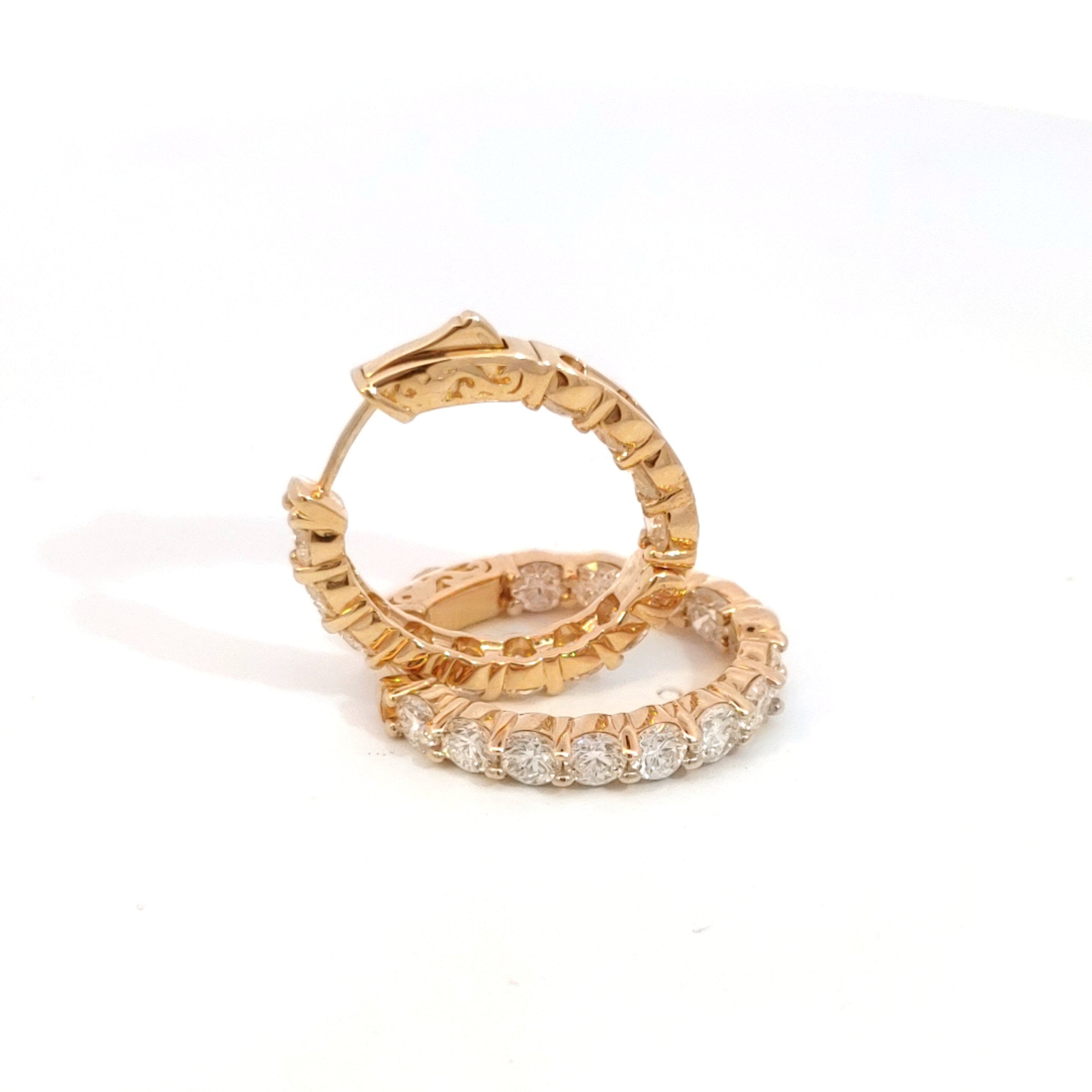 4.25ctw Diamond Hoops