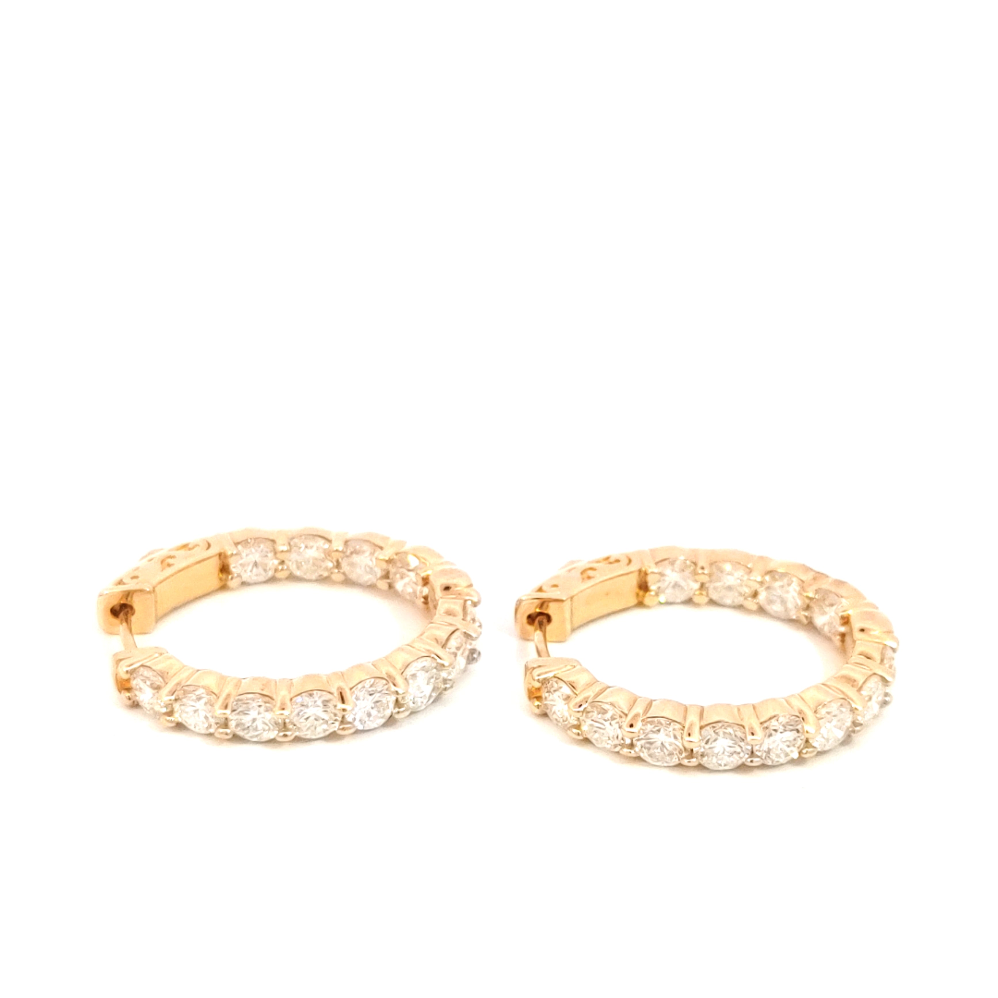 4.25ctw Diamond Hoops