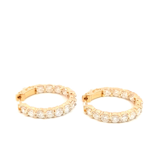 4.25ctw Diamond Hoops