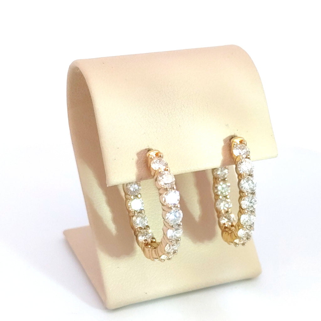 4.25ctw Diamond Hoops