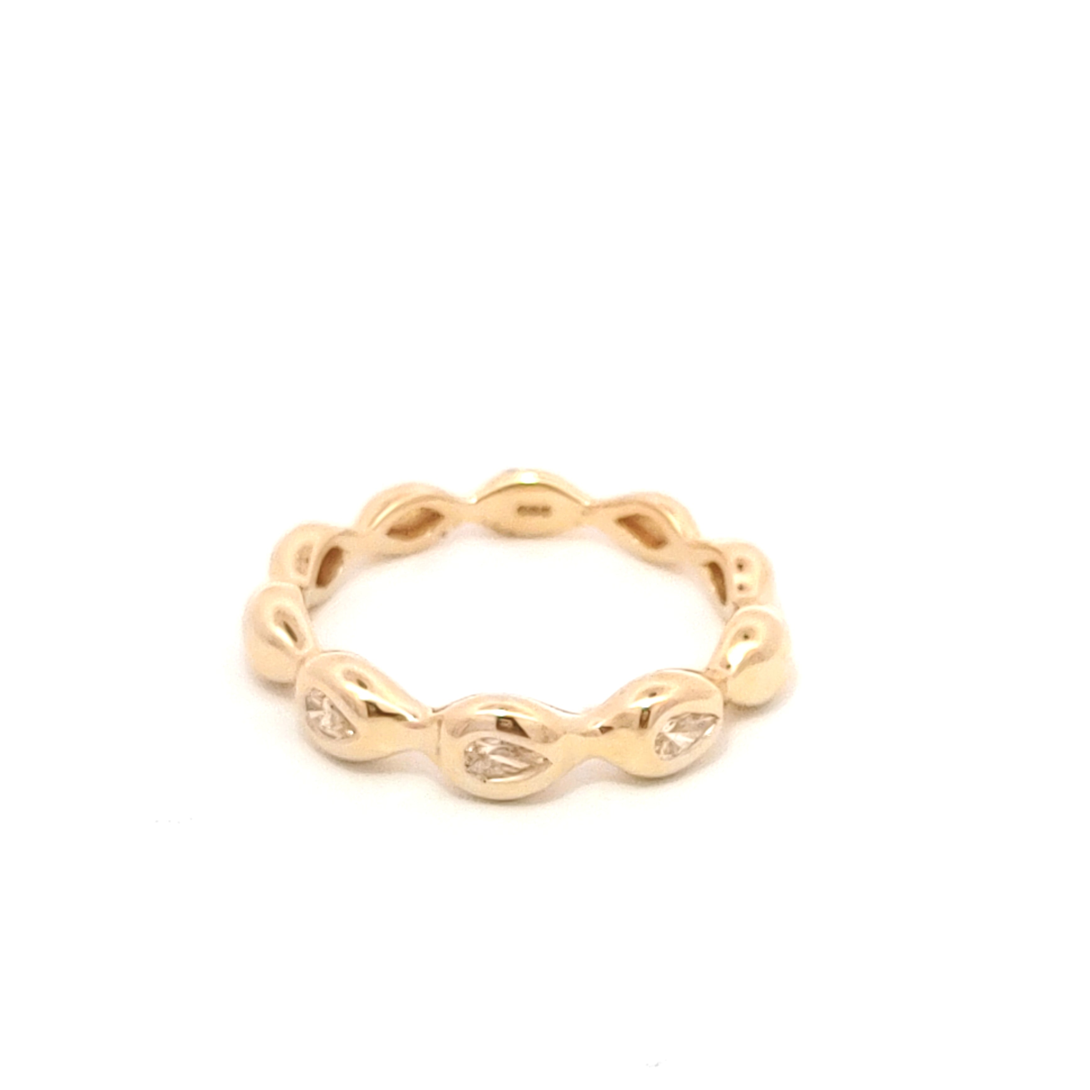 Diamond Bezel Drip Ring