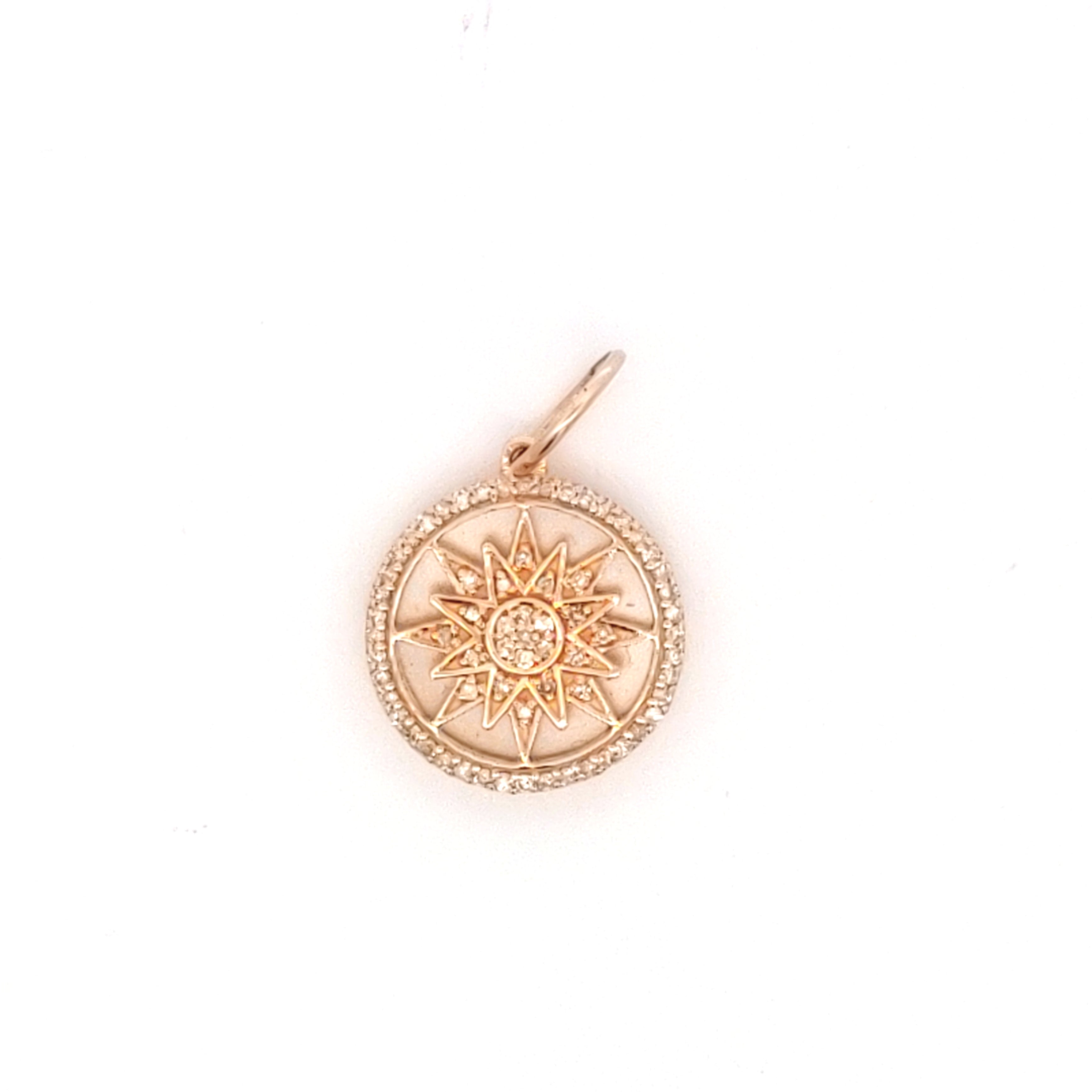 Mini Mother of Pearl and Diamond Star Compass