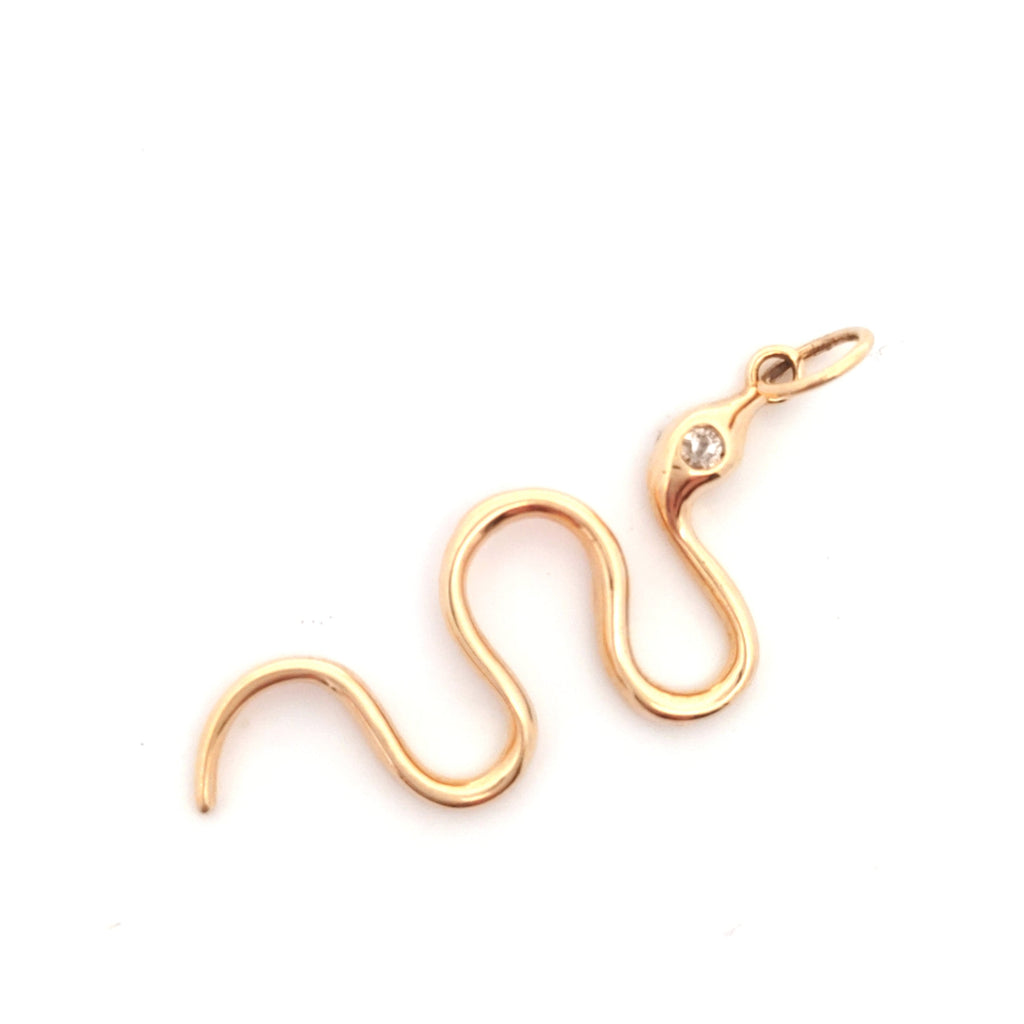 Snake Pendant with Diamond