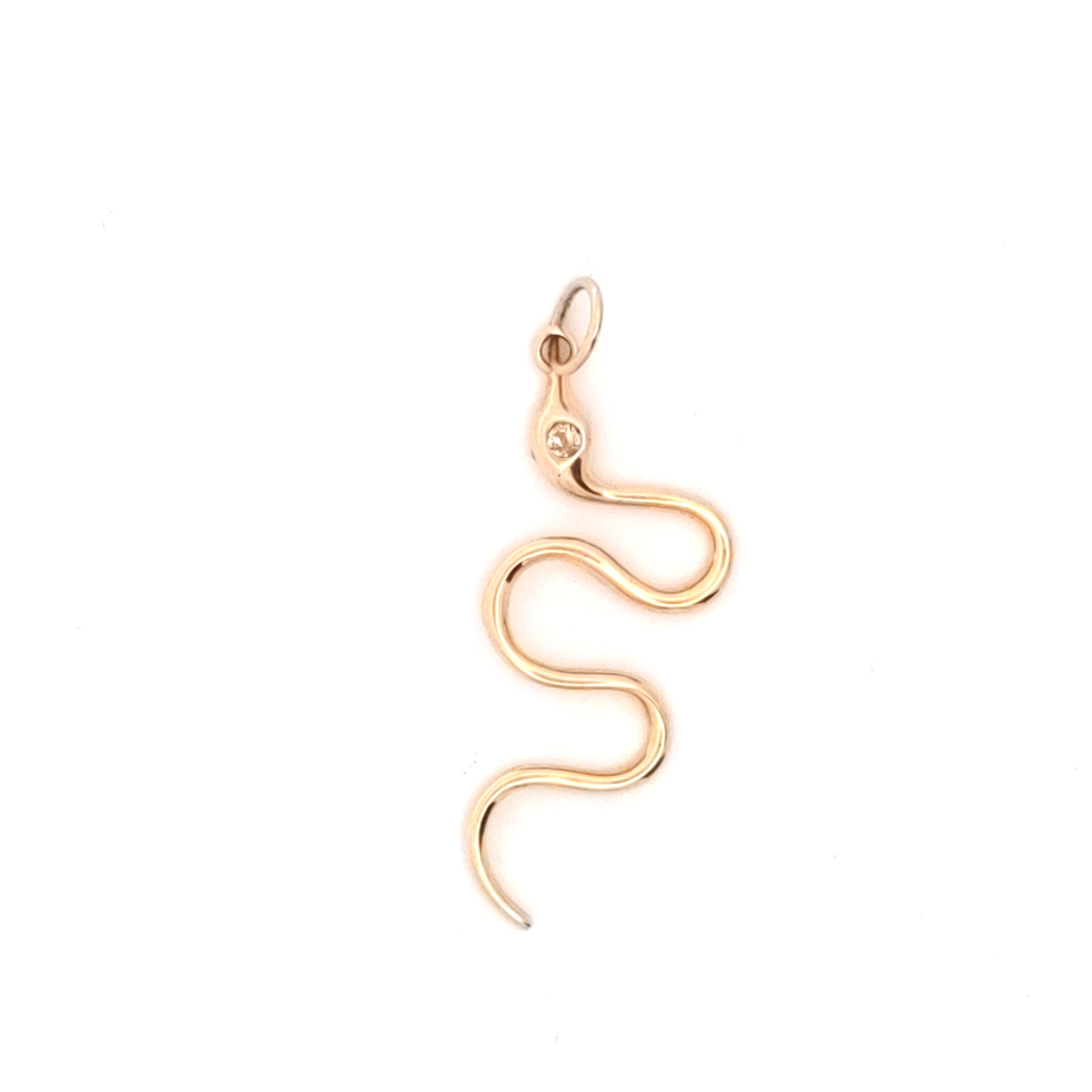 Snake Pendant with Diamond