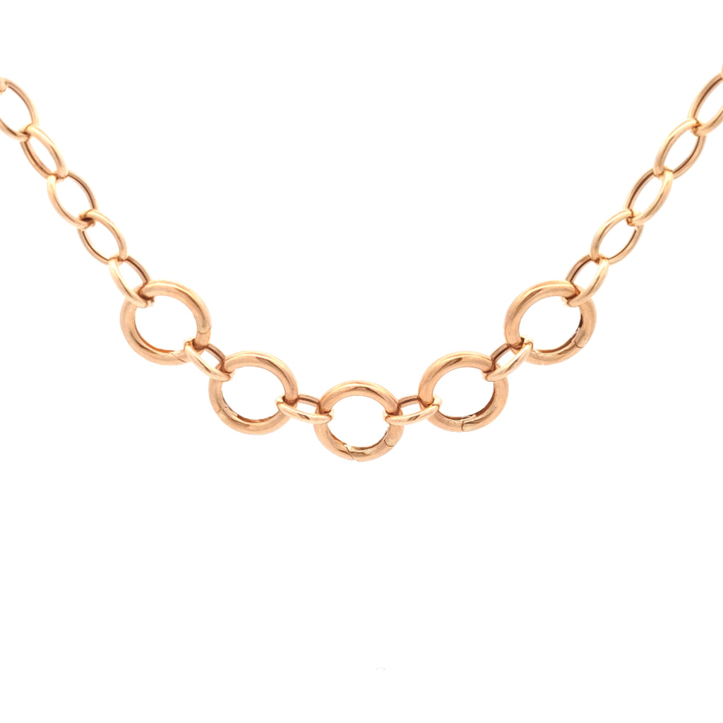 Oval link Chain with 5 Carabiners