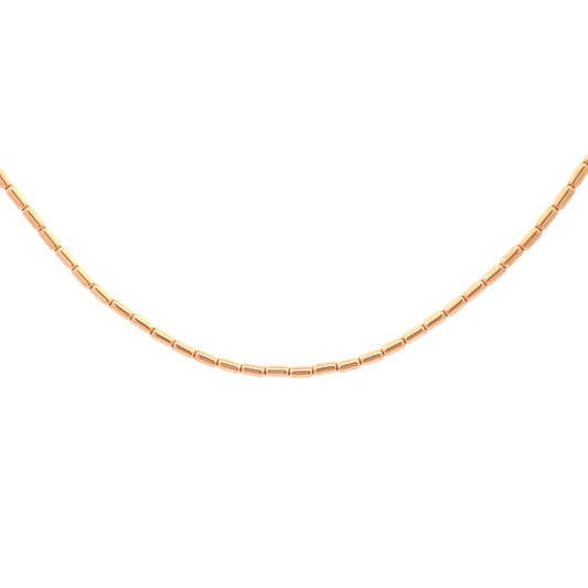 14K Yellow Gold Tube Chain