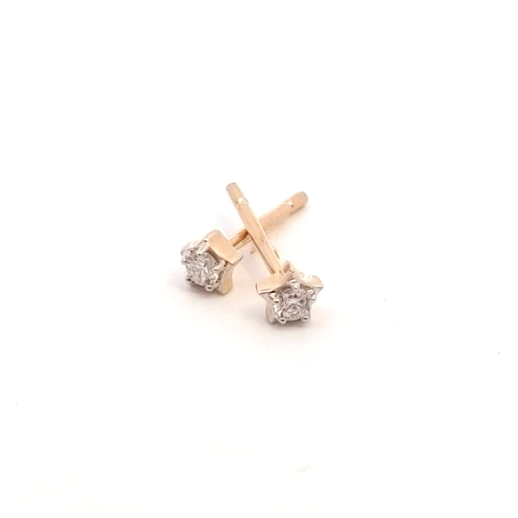 Diamond Star Stud Earrings