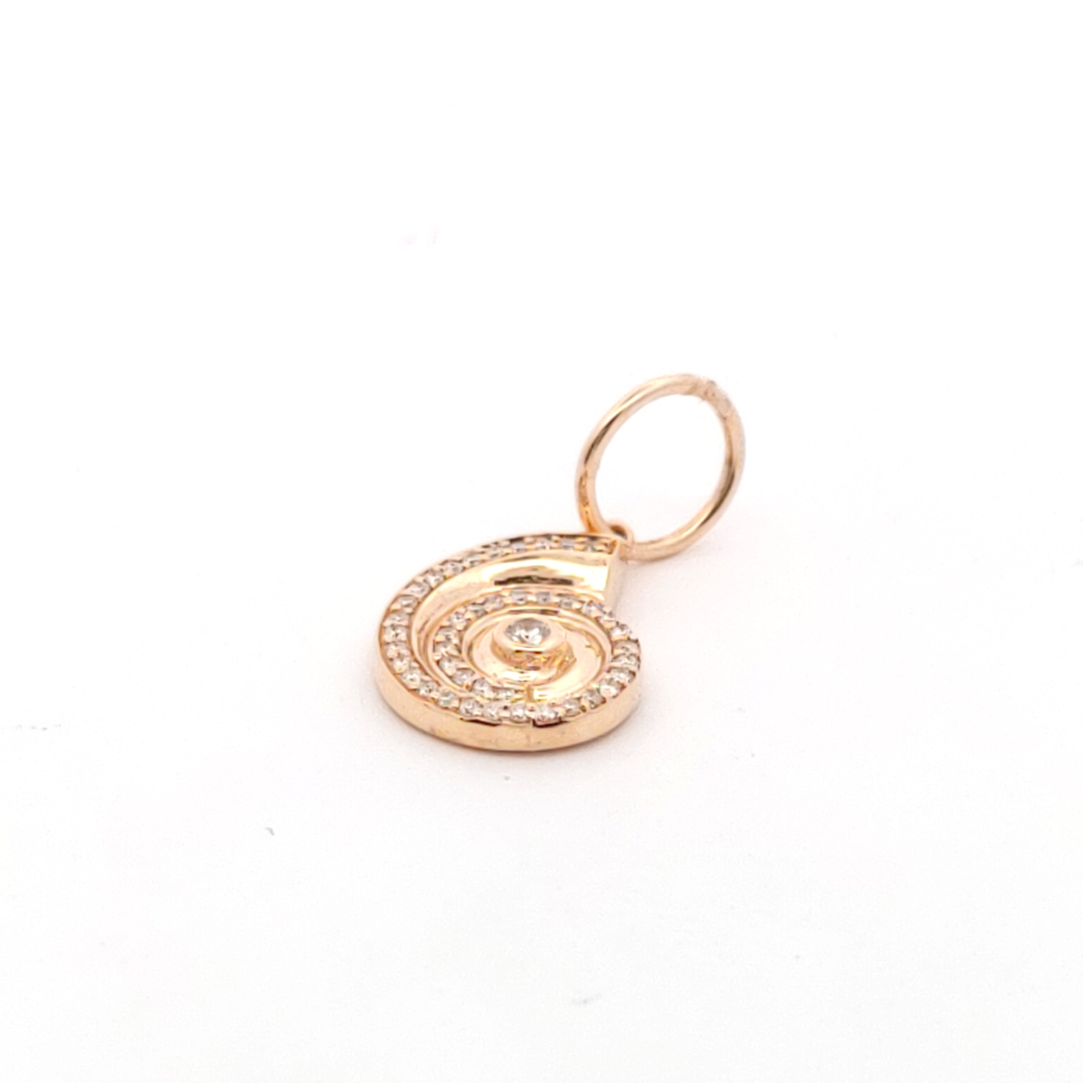 Diamond Seashell Charm