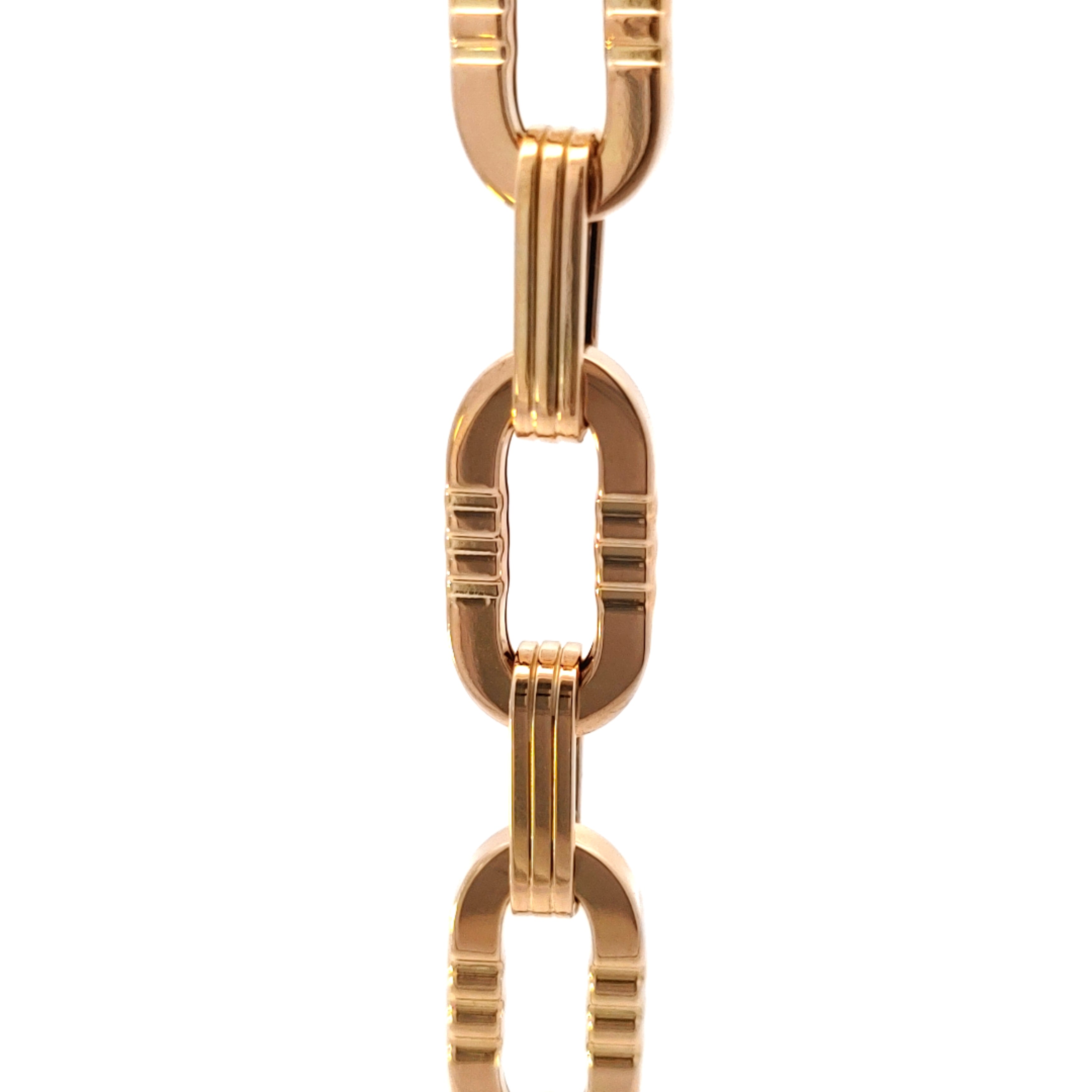 Large Ridged Paperclip Bracelet