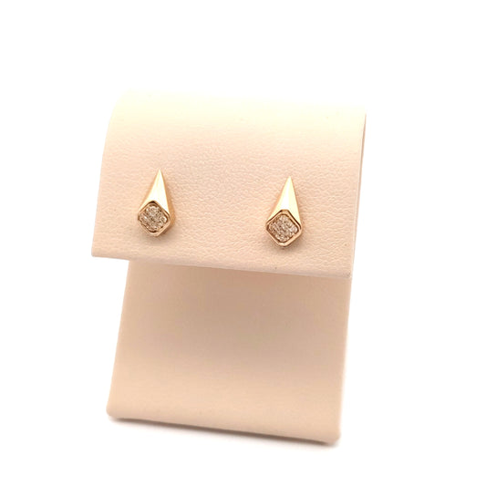 Pave Diamond Dagger Studs