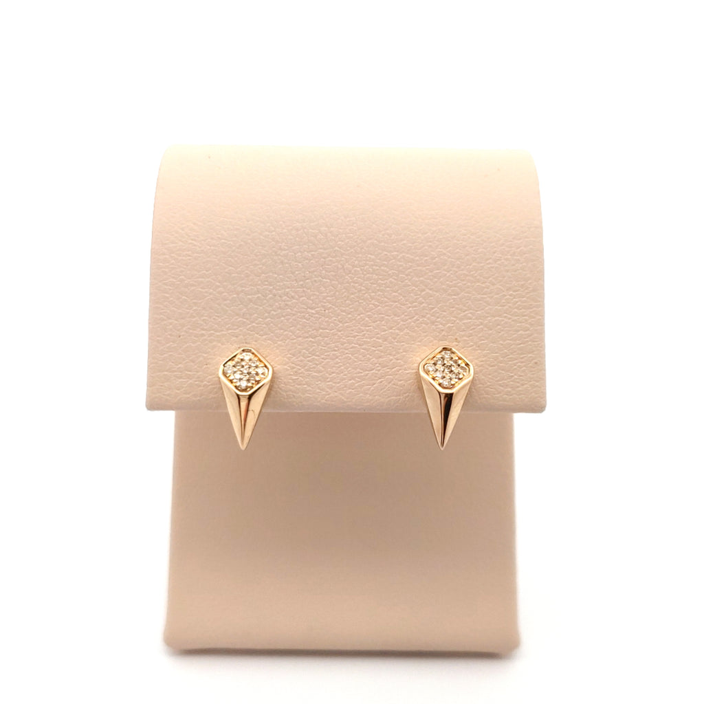 Pave Diamond Dagger Studs